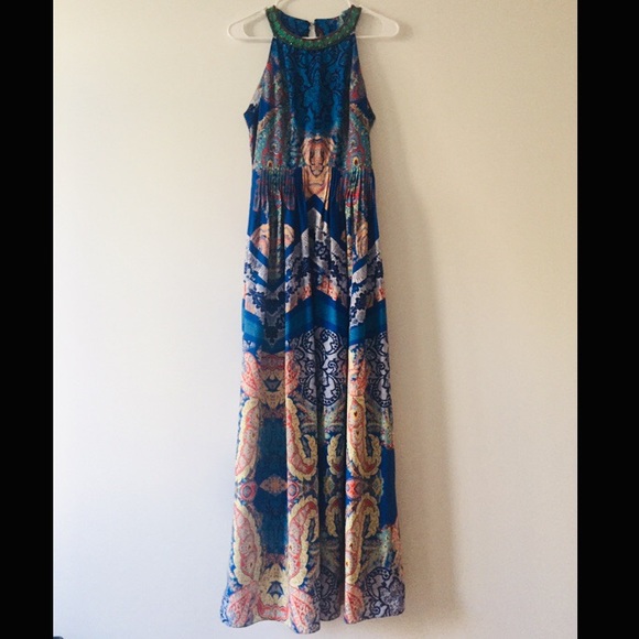 Anthropologie Dresses & Skirts - Anthropologie Ranna Gill Beaded Collar Maxi Dress Anthropologie Dresses & Skirts - Anthropologie Ranna Gill Beaded Collar Maxi Dress